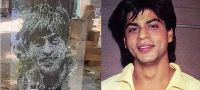 শাহরুখ ভক্তের কাণ্ড: কাঁচ ভেঙে চেহারা বানিয়ে চমক