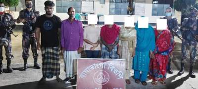 ঝিনাইদহের মহেশপুর সীমান্তে ৭ বাংলাদেশি আটক