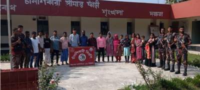 চাঁপাইনবাবগঞ্জের ভোলাহাট সীমান্তে ১৯ জনকে পুশইনের অভিযোগ 