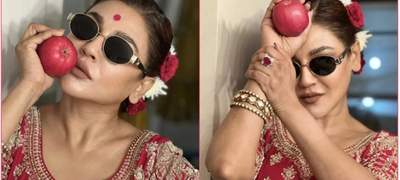 রহস্যময় ক্যাপশনে লাল আপেল হাতে হাজির জয়া আহসান