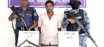 নোয়াখালীর হাতিয়ায় আগ্নেয়াস্ত্রসহ সন্ত্রাসী ‘মফুইল্ল্যা’ গ্রেফতার