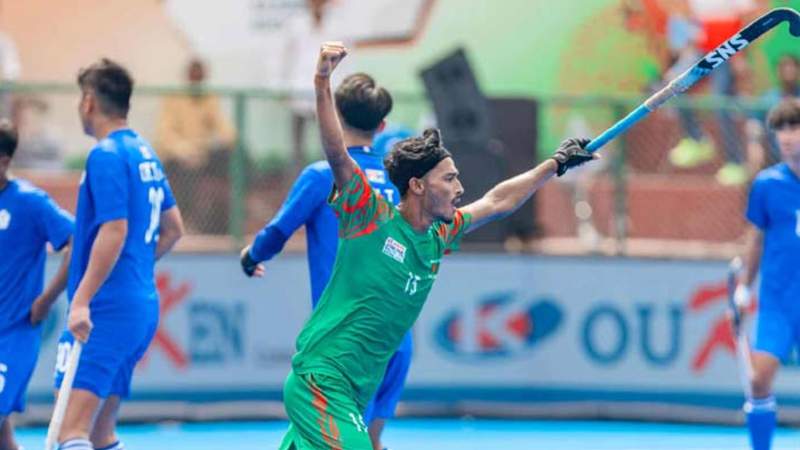 এশিয়া কাপ হকি: বড় জয়ে ঘুরে দাঁড়ালো বাংলাদেশ