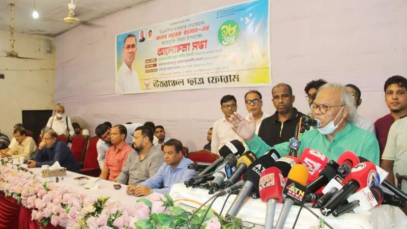 হাসিনার আওয়ামী ফ্যাসিবাদকে রক্ষা করেছে জাতীয় পার্টি: রিজভী