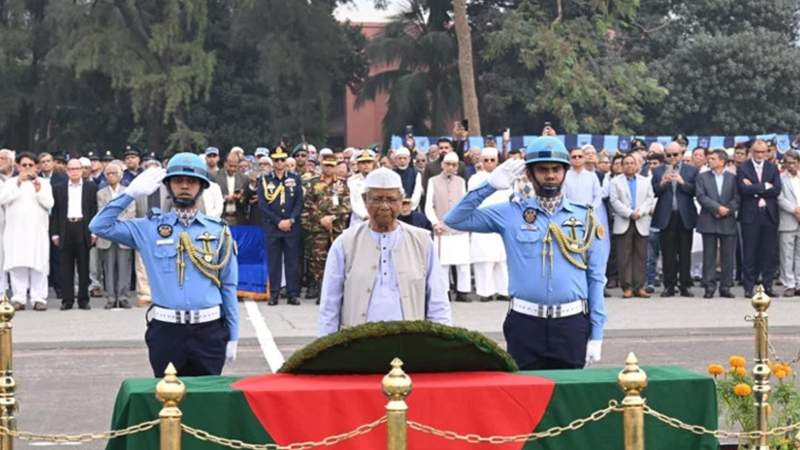 এ কে খন্দকারের জানাজাতে প্রধান উপদেষ্টার অংশগ্রহণ